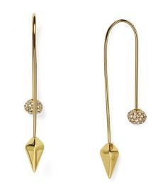 Rebecca Minkoff Pavé Ball Threader Earrings at Bloomingdales